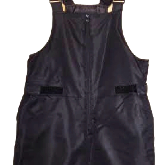 Kids Swiss Tech Bib Overall Solid Black Snow Pants Size LG (10-12) - Picture 4 of 4